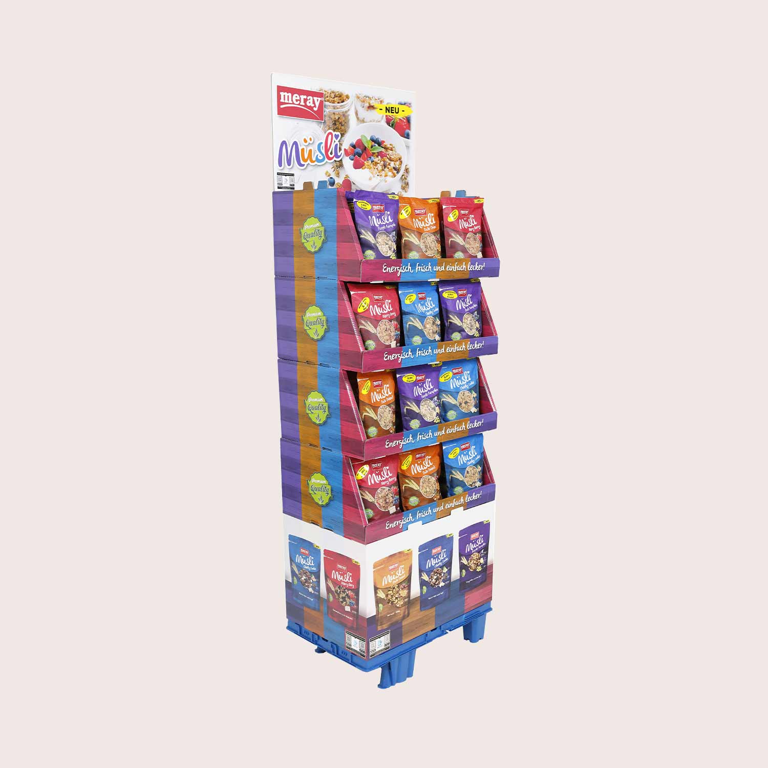 Sales displays for snacks