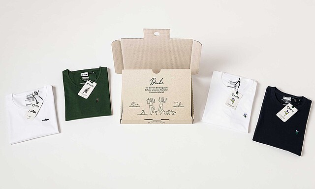Emballage en carton ondulé d’herbe pour vêtements