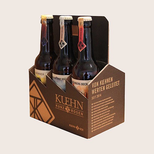 Präsentkarton für Bier von Kuehn Kunz Rosen