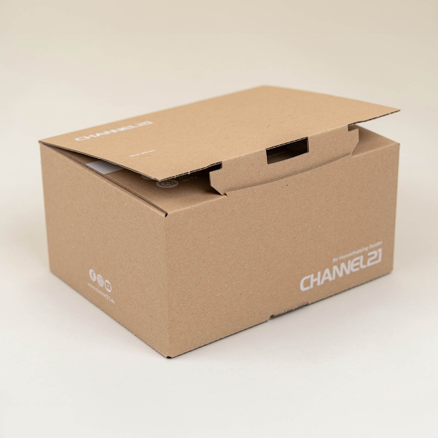 CHANNEL21-Verpackung mit Sicherheitsverschluss